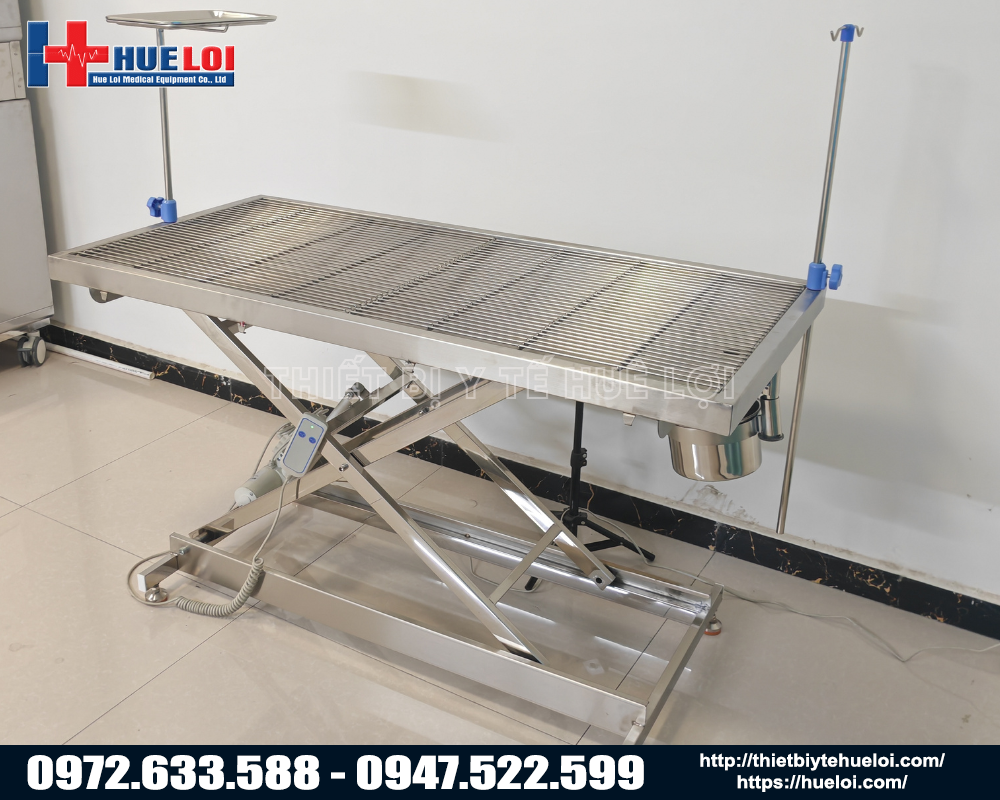 b&agrave;n mổ th&uacute; y n&acirc;ng hạ bằng điện cao cấp 