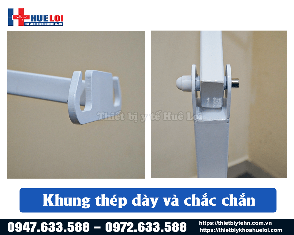 khung thép của xe nâng hạ người bệnh