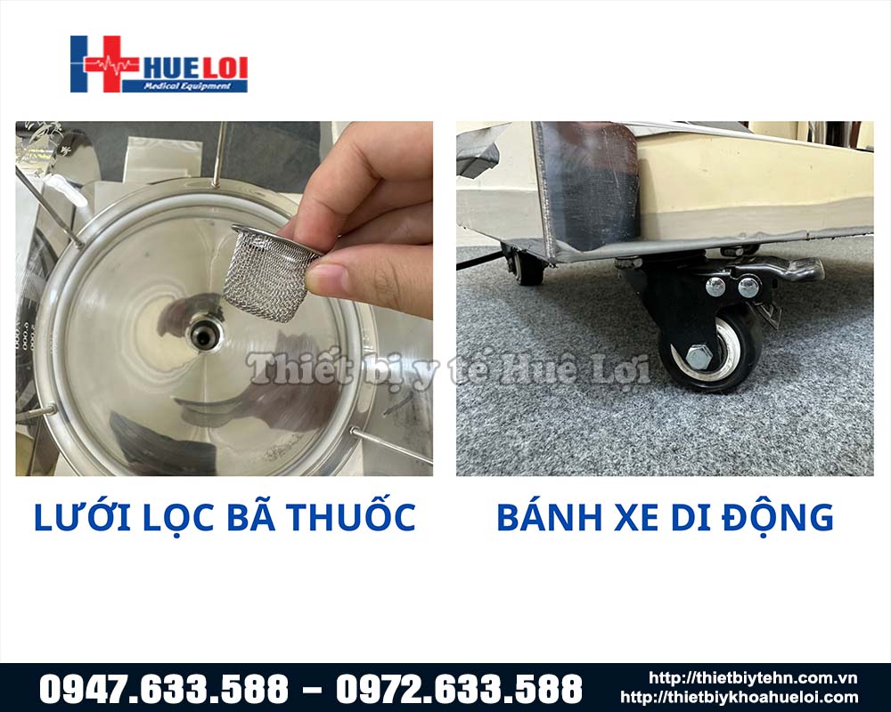 chi tiết máy sắc thuốc hai trong một