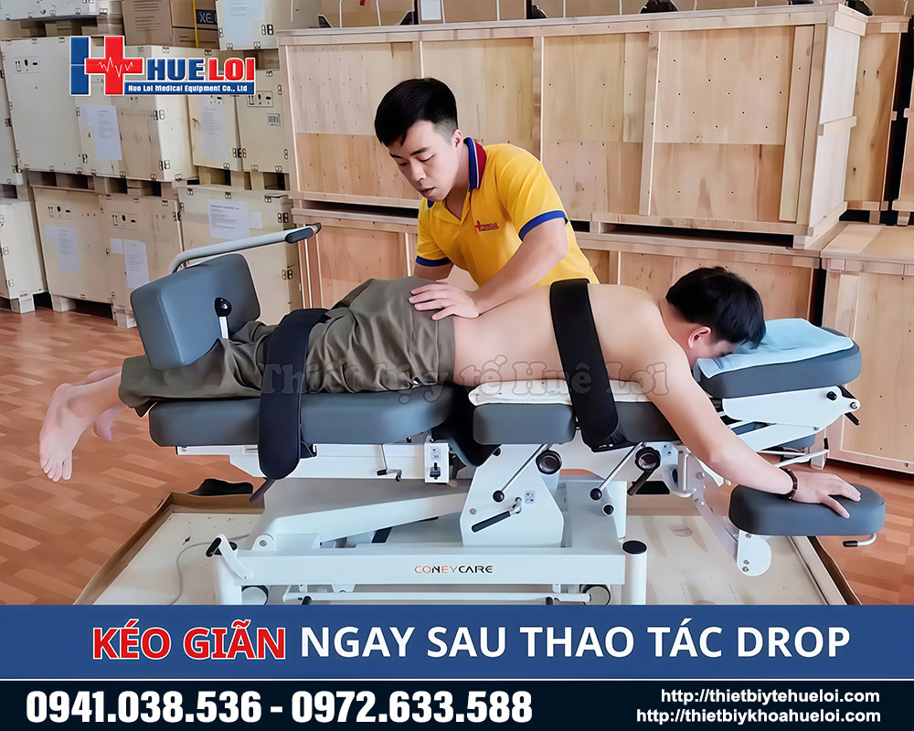 kéo giãn ngay sau khi thực hiện thao tác DROP