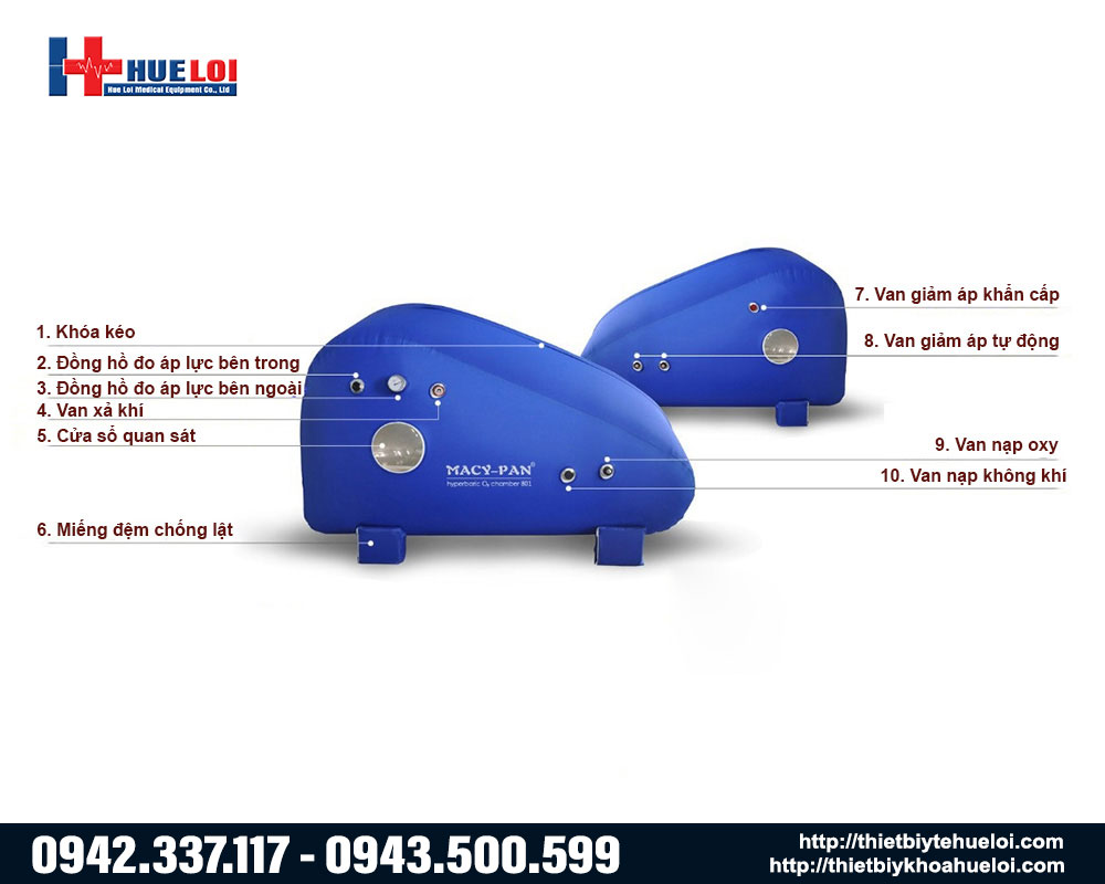 Buồng oxy cao &aacute;p chất liệu TPU si&ecirc;u nhẹ