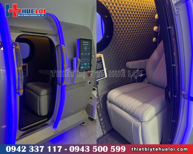 Không gian bên trong buồng oxy