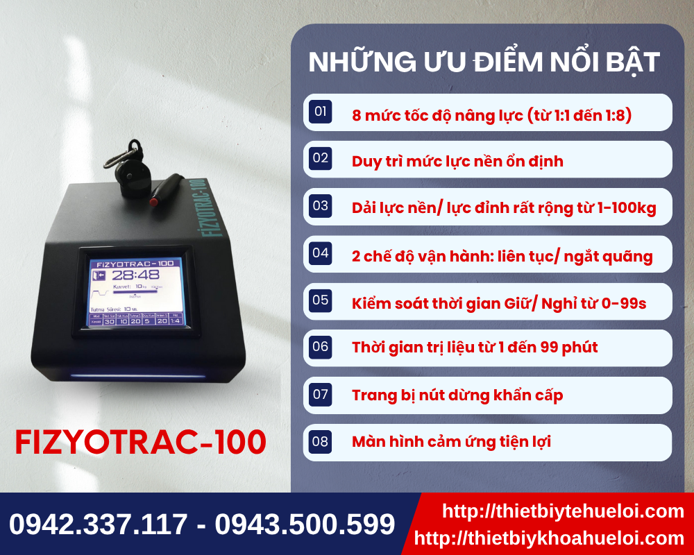 thiết bị tích hợp hỗ trợ kéo giãn cột sống