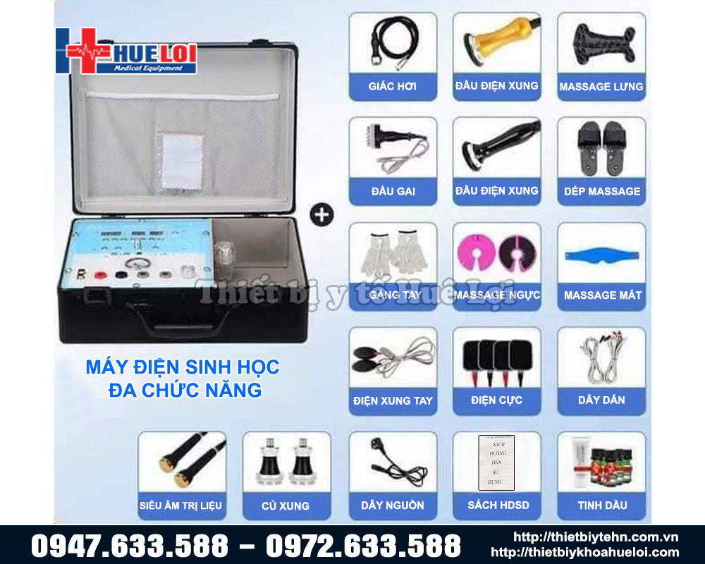 Máy điện sinh học đa chức năng phiên bản tiếng Việt đầy đủ phụ kiện 