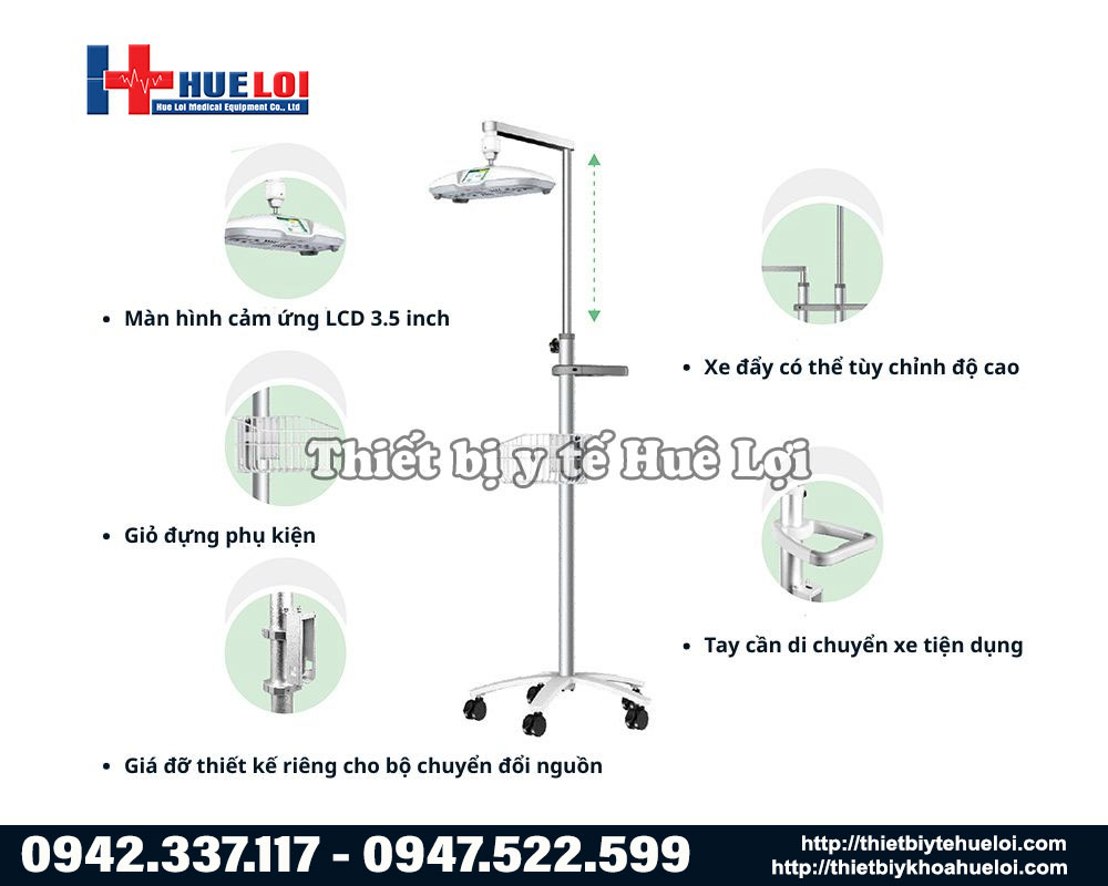Đ&egrave;n chiếu v&agrave;ng da cho trẻ em sơ sinh BN200