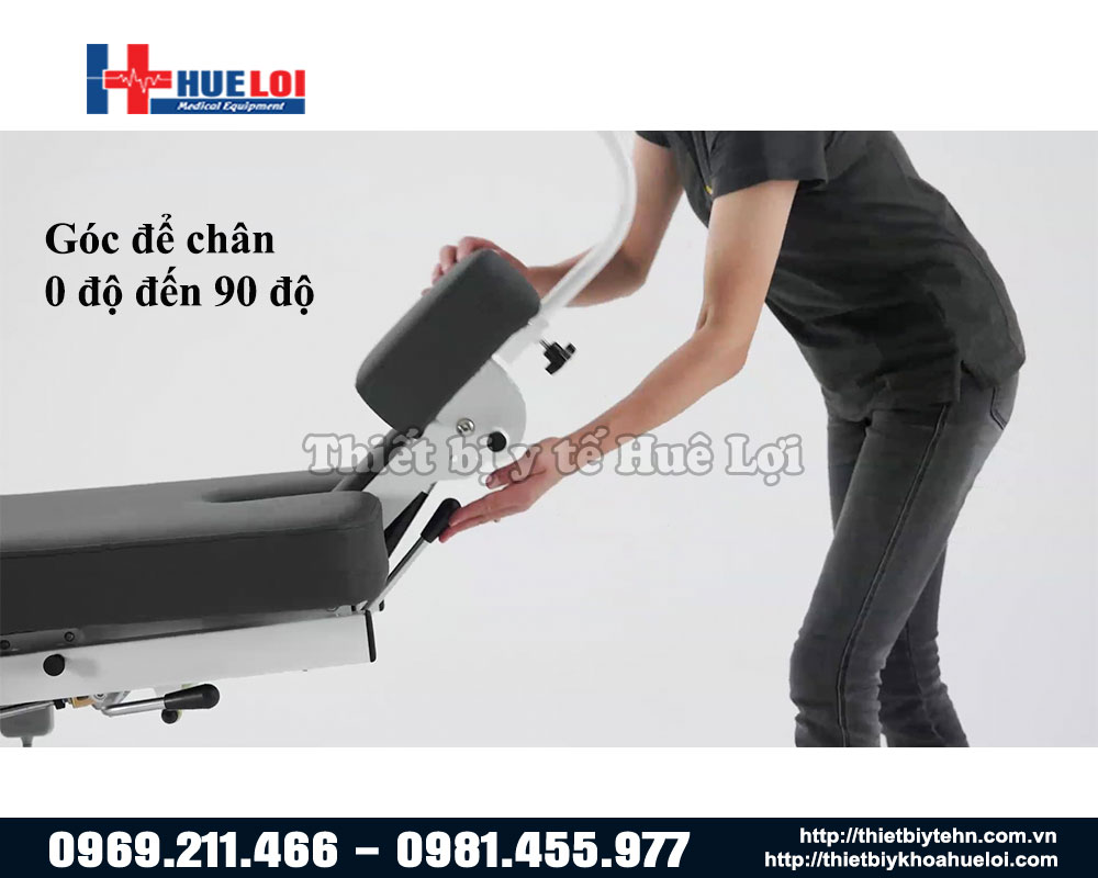 Góc để chân giường nắn chỉnh xương sử dụng điện EL07