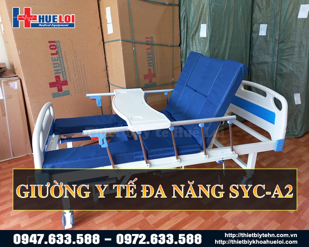 Giường bệnh y tế đa năng hạ chân góc nhỏ