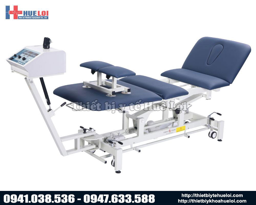 giường và máy kéo giãn cột sống lưng và cổ