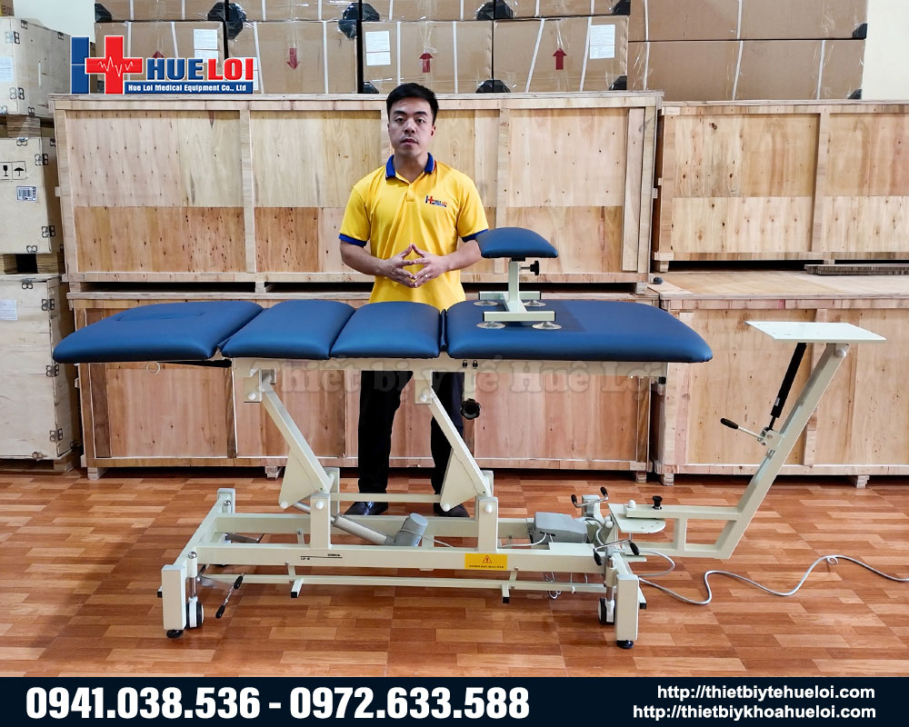 Bàn kéo giãn cột sống 4 phần