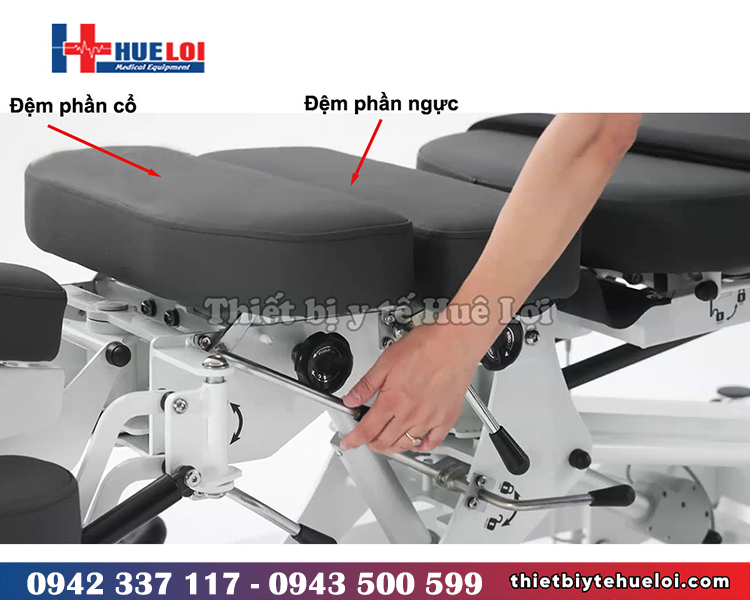 đệm cổ và ngực giường nắn chỉnh cột sống el07