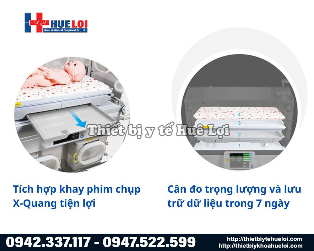 Lồng ấp Ecola 3000 c&oacute; t&iacute;ch hợp c&acirc;n điện tử