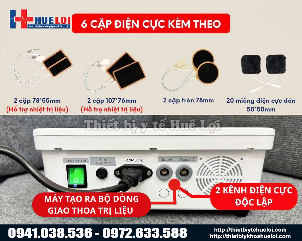 M&aacute;y điện xung trung tần Hu&ecirc; Lợi