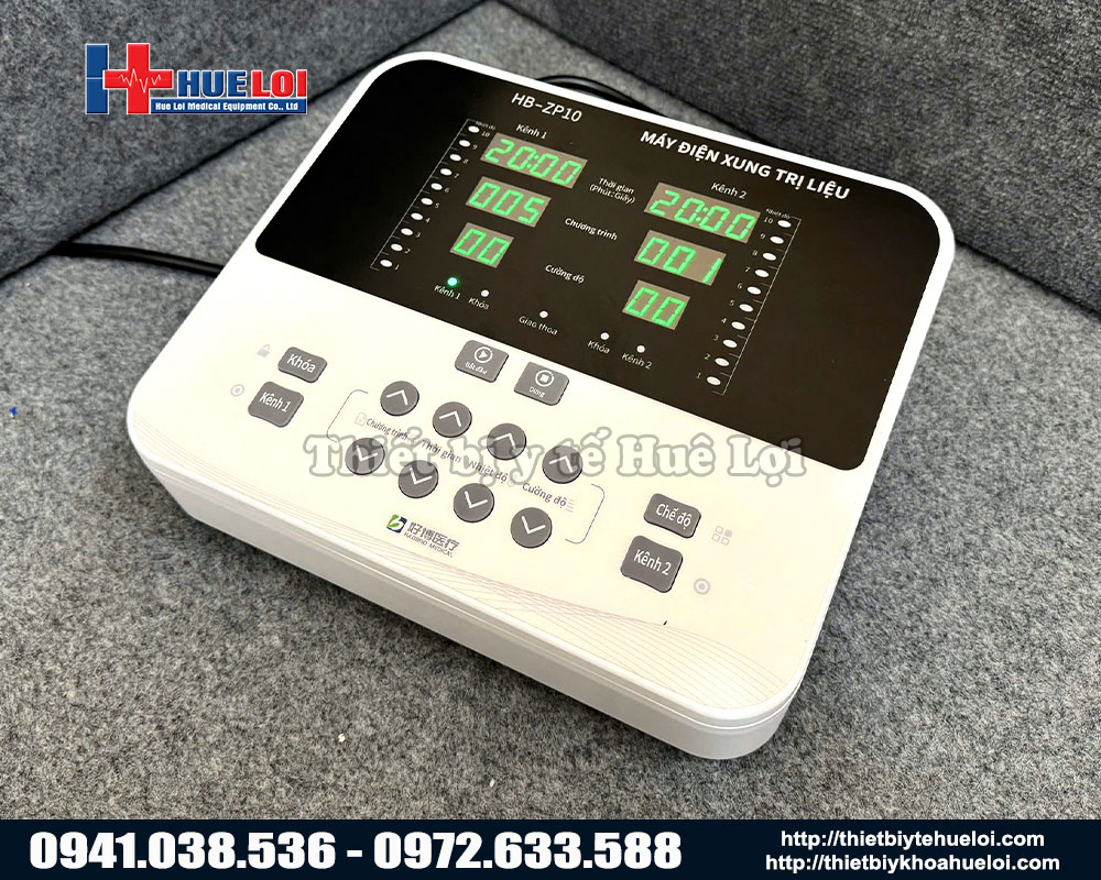 M&aacute;y điện xung trung tần hai k&ecirc;nh trị liệu