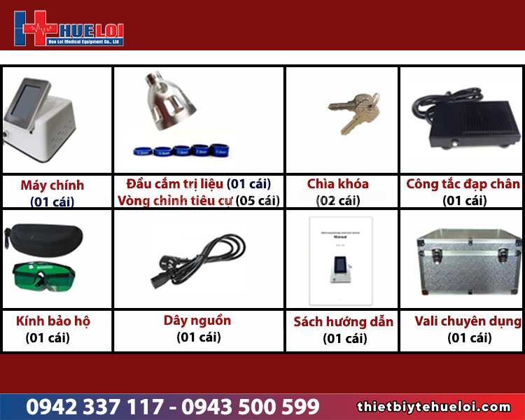cấu hình máy laser trị liệu