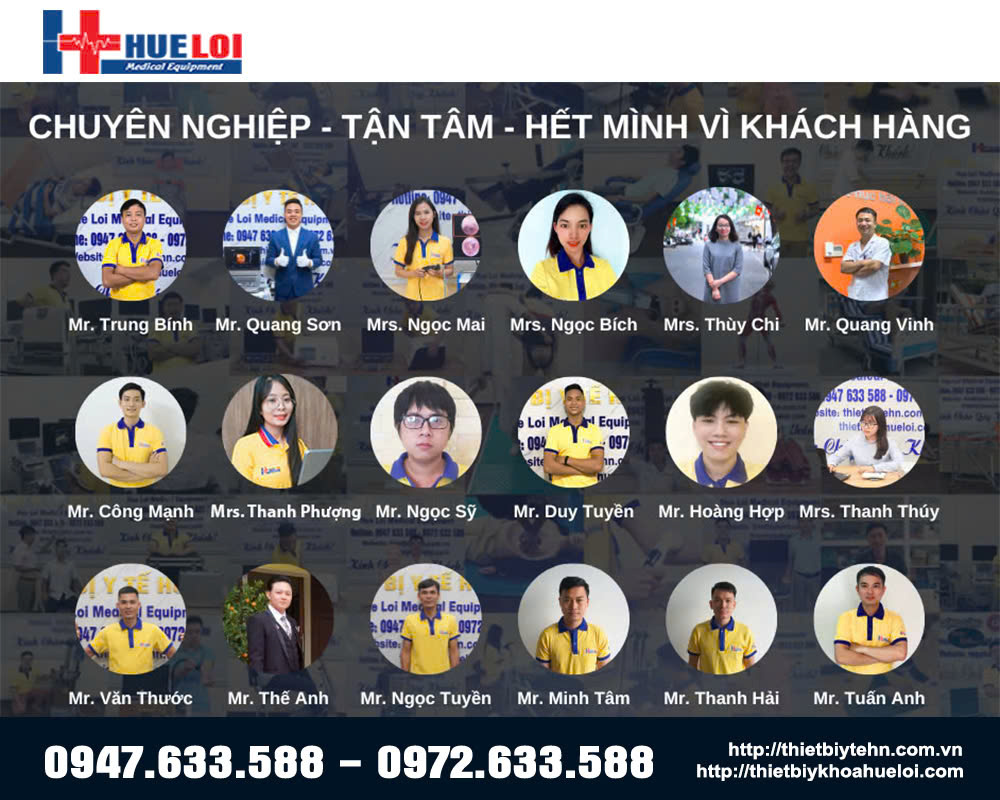 đội ngũ nhân viên Huê Lợi