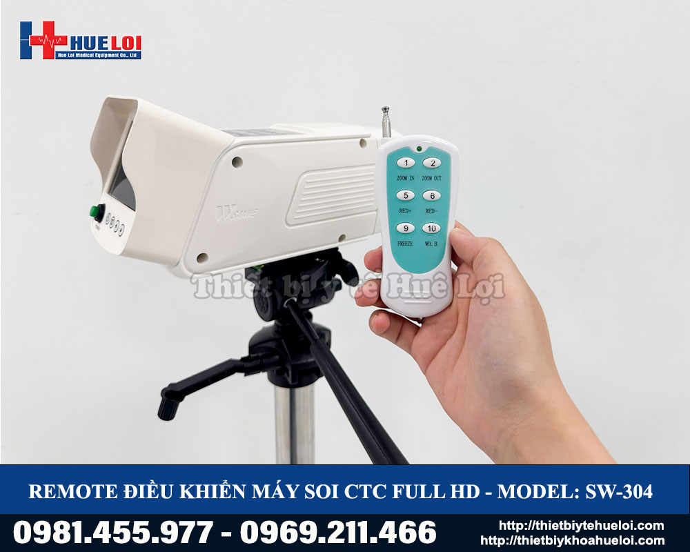 tay điều khiển M&aacute;y soi cổ tử cung SW 304 Full HD