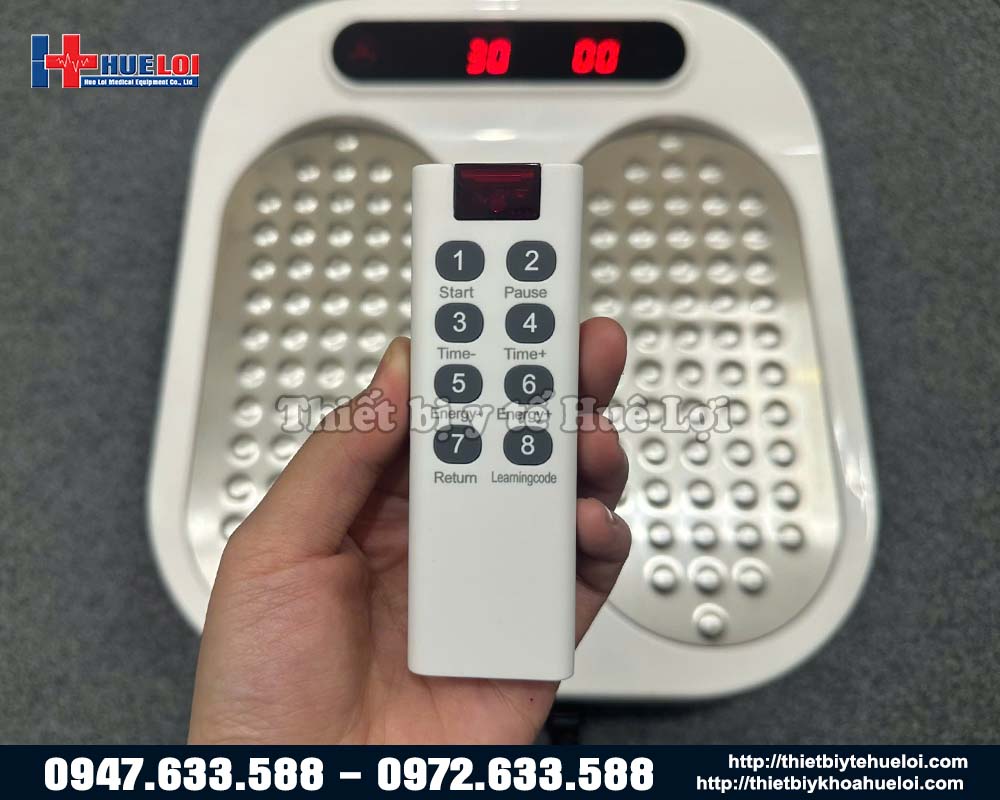 điều khiển máy massage chân bằng sóng terahertz