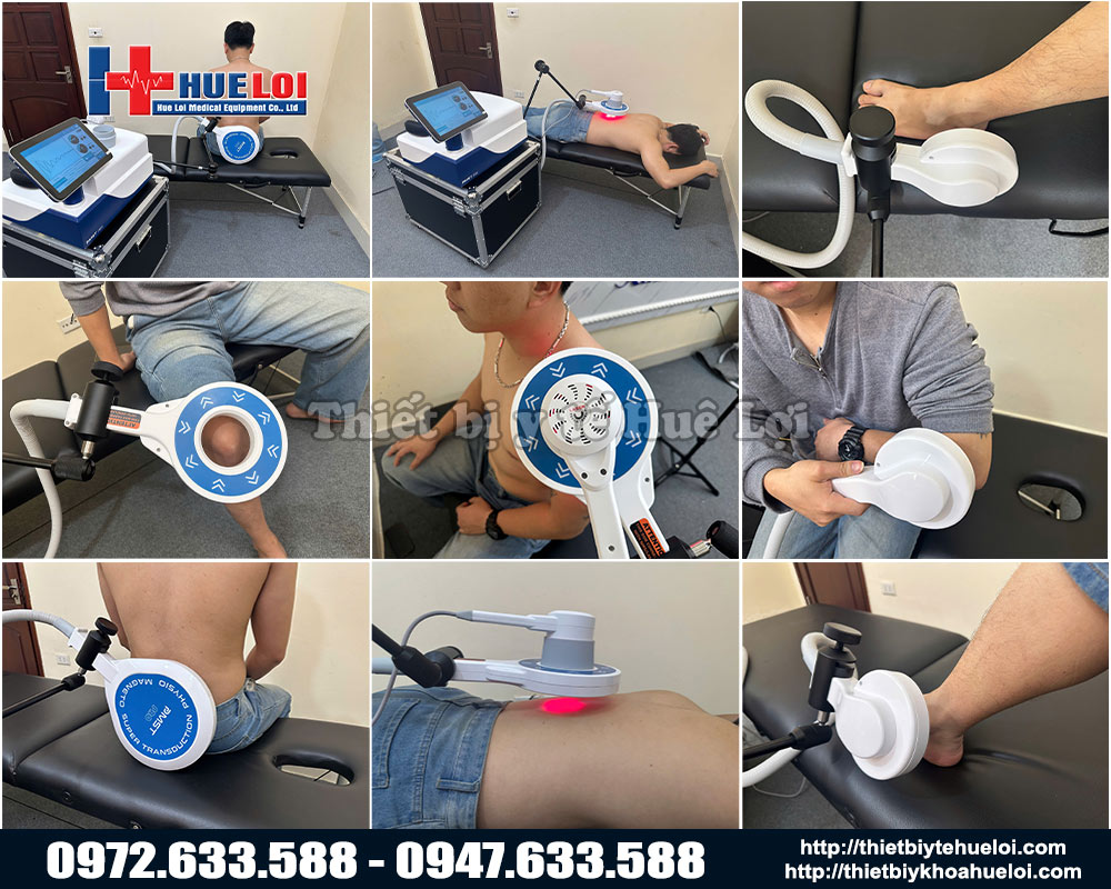 các vùng điều trị máy từ trường