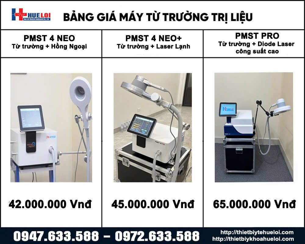 bảng giá máy từ trường trị liệu