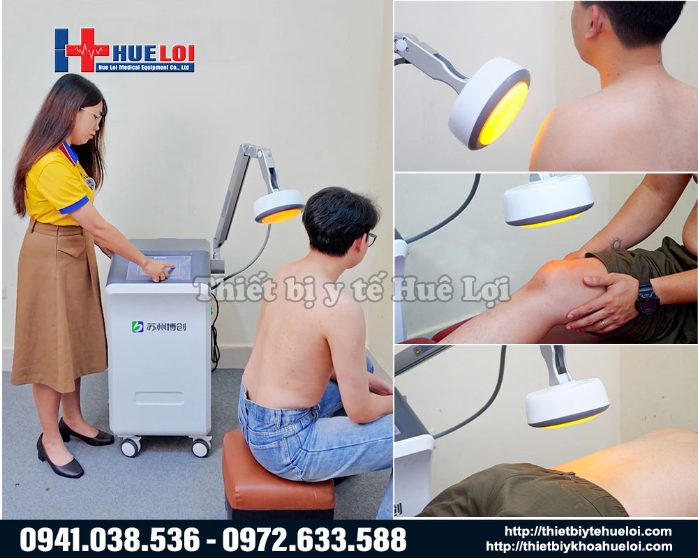 h&igrave;nh ảnh điều trị thực tế của m&aacute;y vi s&oacute;ng trị liệu AMT-B1