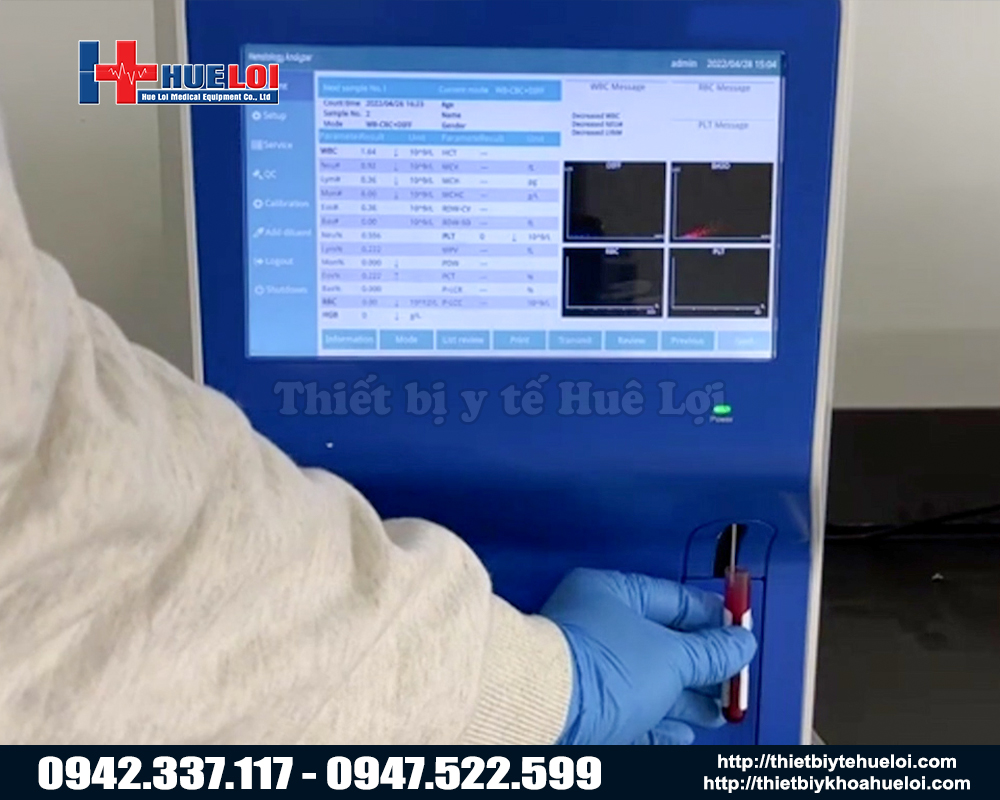 Máy xét nghiệm máu thú y tự động 5 thành phần