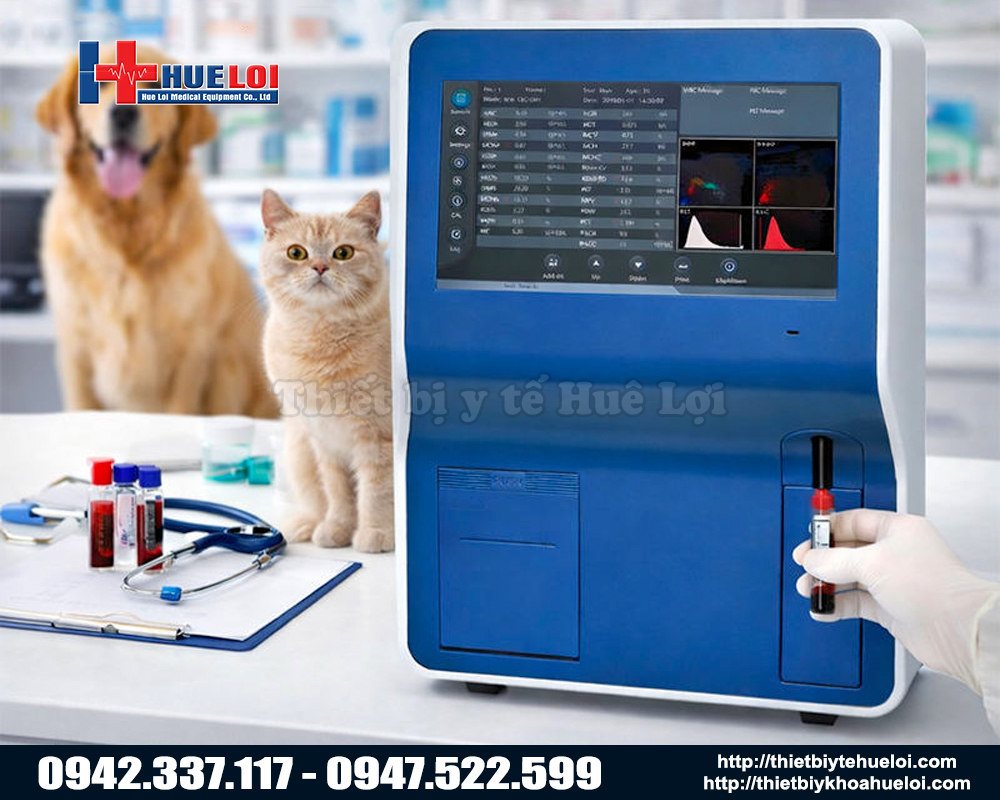 Phân tích 5 thành phần bạch cầu thú y