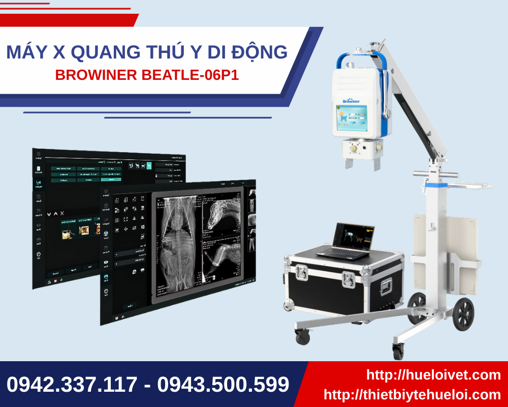 máy chụp x quang thú y di động