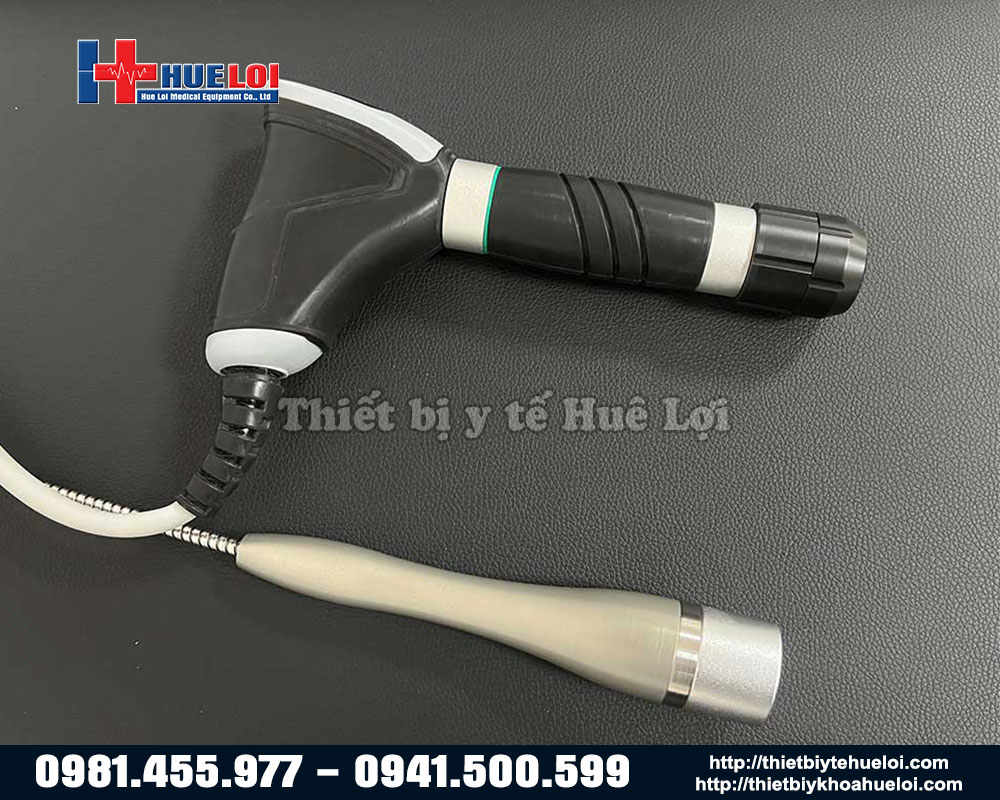 tay cầm máy xung kích laser
