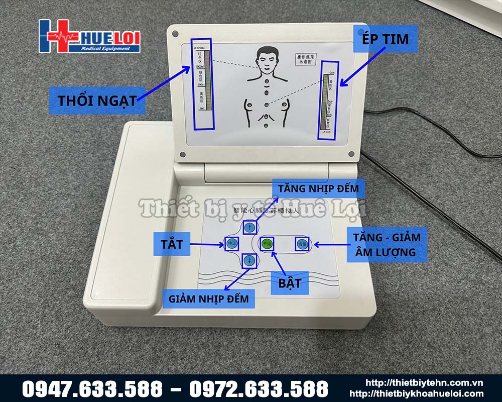 Bảng điều khiển mô hình cấp cứu ngừng tuần hoàn