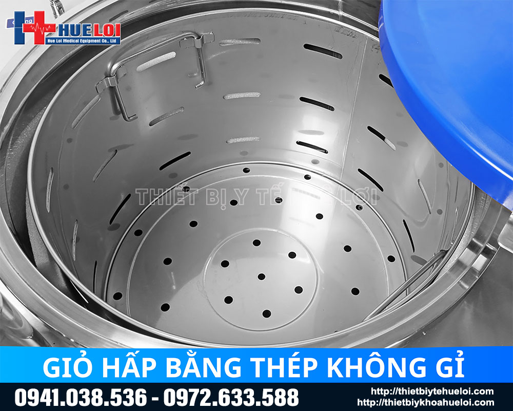 Giỏ hấp bằng th&eacute;p kh&ocirc;ng gỉ
