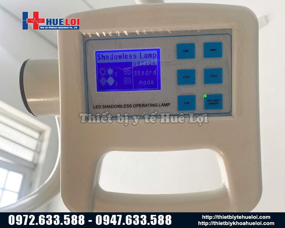 bảng điều khiển đèn mổ 5 cánh