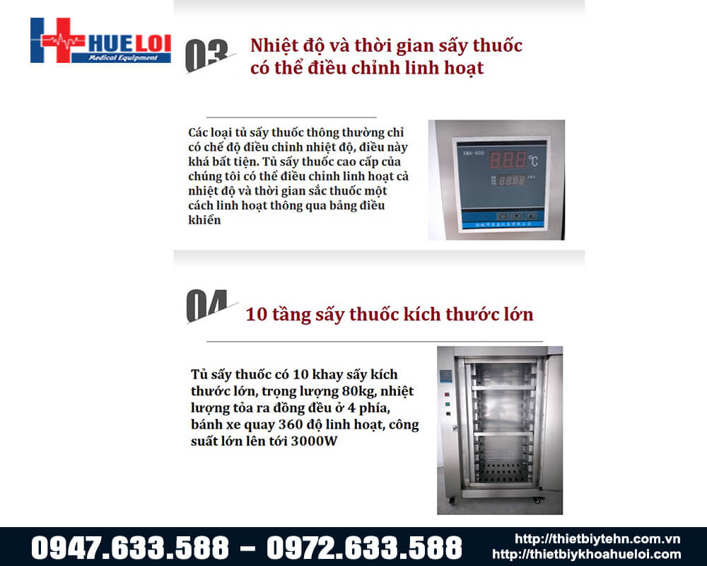 Tủ sấy thuốc đông y cao cấp