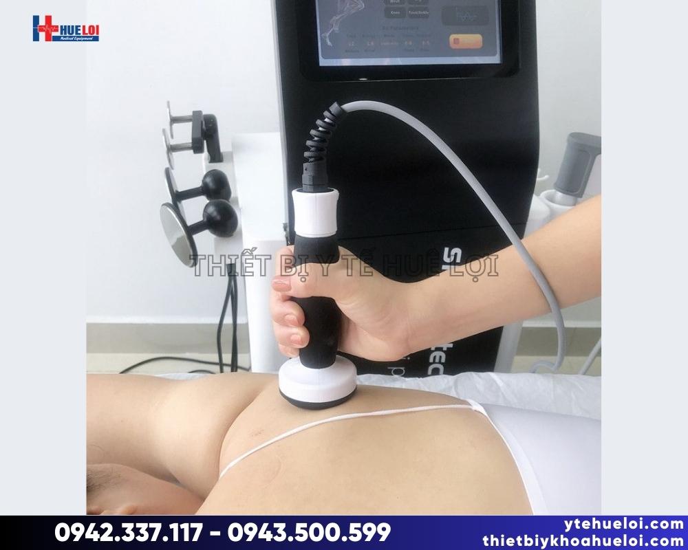 máy tecar kết hợp siêu âm và xung kích trị liệu