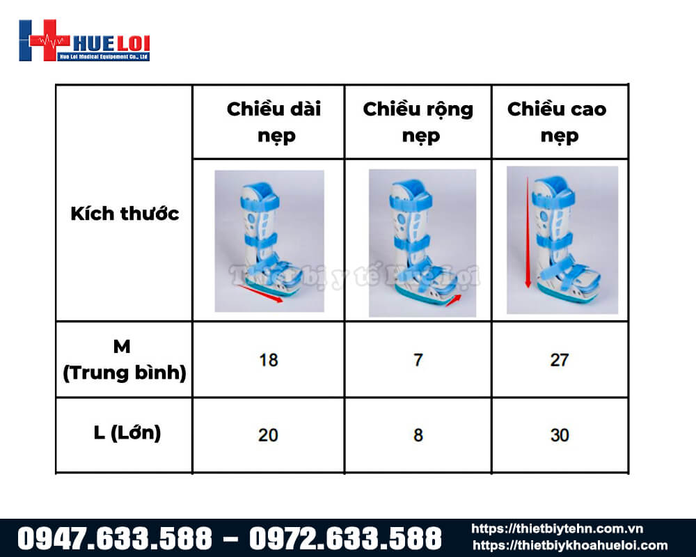 Bảng size của giày cho trẻ em