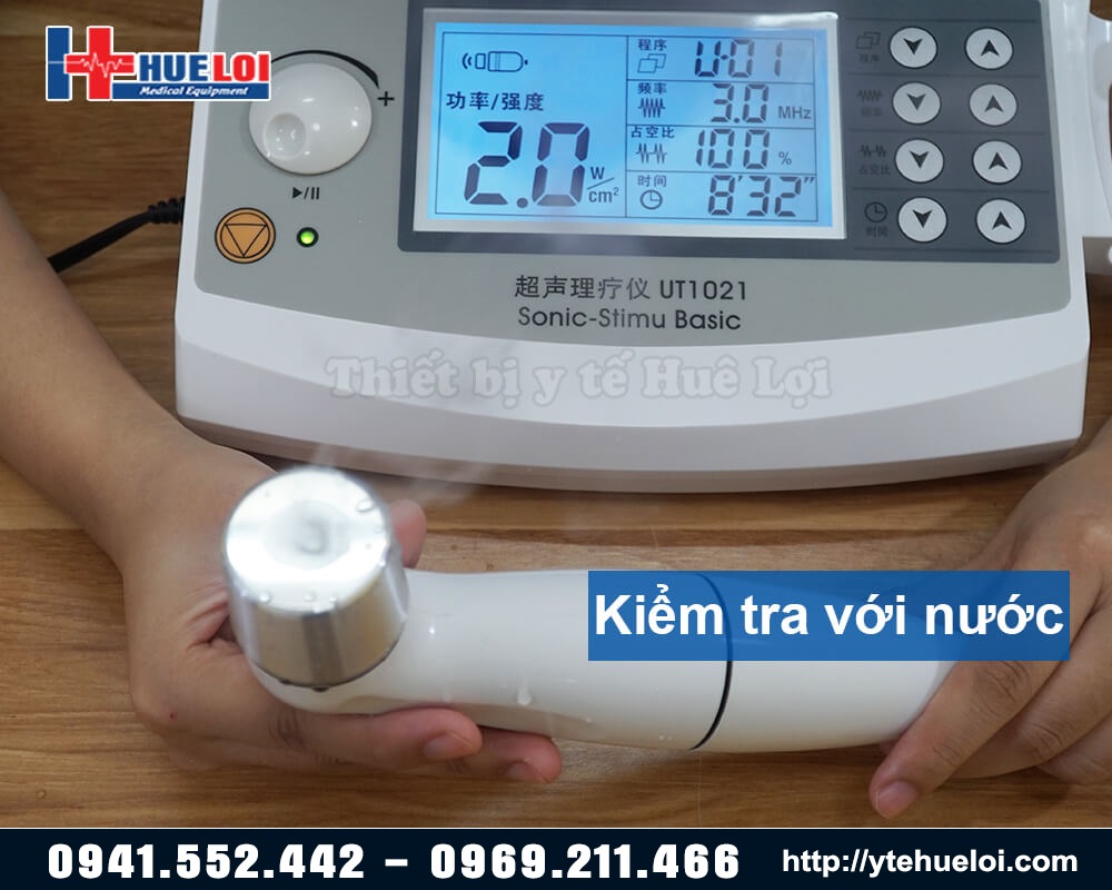 kiểm tra máy siêu âm trị liệu nutek 1021