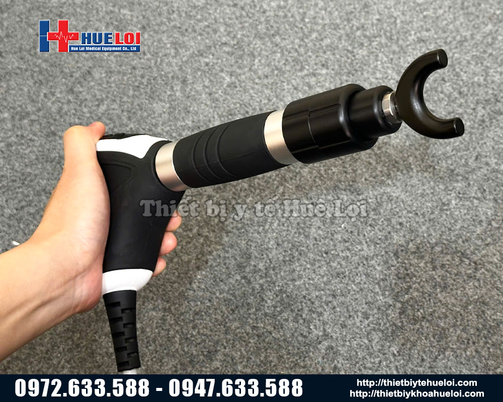 tay cầm máy xung kích trị liệu